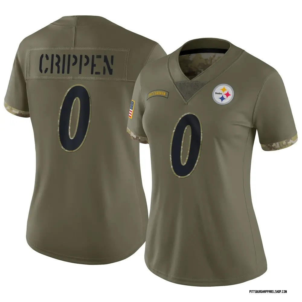 Pittsburgh Steelers Women's Greg Crippen Limited 2022 Salute To Service Jersey - Olive