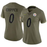 Pittsburgh Steelers Women's Greg Crippen Limited 2022 Salute To Service Jersey - Olive