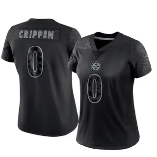 Pittsburgh Steelers Women's Greg Crippen Limited Reflective Jersey - Black
