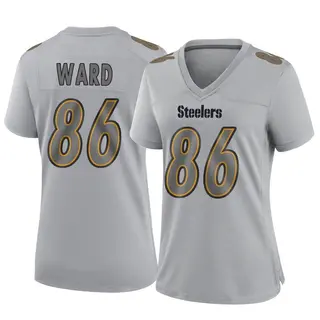 Pittsburgh Steelers Women's Hines Ward Game Atmosphere Fashion Jersey - Gray