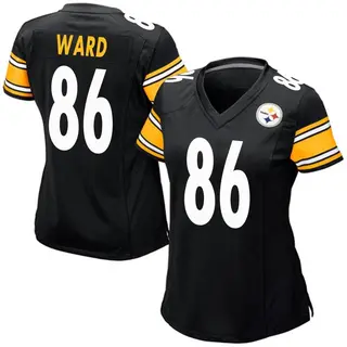 Pittsburgh Steelers Women's Hines Ward Game Team Color Jersey - Black