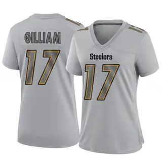 Pittsburgh Steelers Women's Joe Gilliam Game Atmosphere Fashion Jersey - Gray