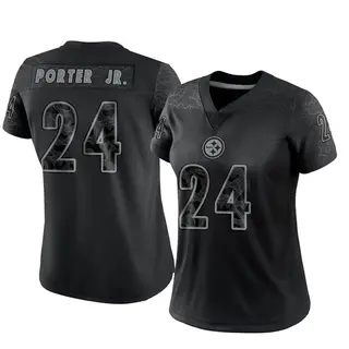 Pittsburgh Steelers Women's Joey Porter Jr. Limited Reflective Jersey - Black