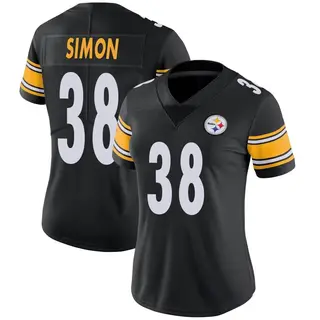 Pittsburgh Steelers Women's John Simon Limited Team Color Vapor Untouchable Jersey - Black