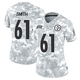 Pittsburgh Steelers Women's Lecitus Smith Limited 2024 Salute to Service Jersey - Arctic Camo