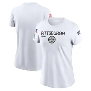 Pittsburgh Steelers Women's Legend 2024 Salute To Service Performance T-Shirt - White