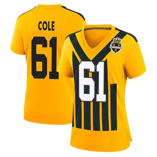 Pittsburgh Steelers Women's Mason Cole Game Alternate 1933 Throwback Jersey - Gold