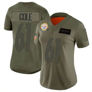 Pittsburgh Steelers Women's Mason Cole Limited 2019 Salute to Service Jersey - Camo