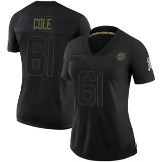 Pittsburgh Steelers Women's Mason Cole Limited 2020 Salute To Service Jersey - Black