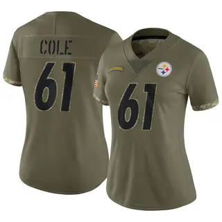Pittsburgh Steelers Women's Mason Cole Limited 2022 Salute To Service Jersey - Olive