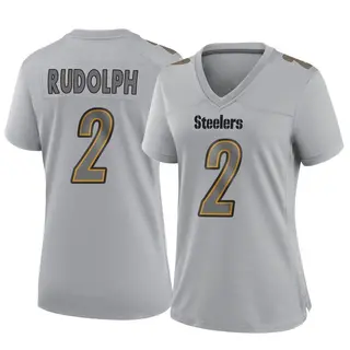 Pittsburgh Steelers Women's Mason Rudolph Game Atmosphere Fashion Jersey - Gray