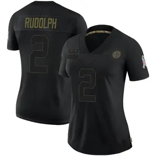 Pittsburgh Steelers Women's Mason Rudolph Limited 2020 Salute To Service Jersey - Black