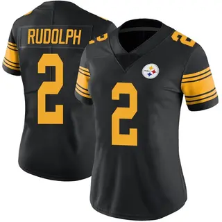 Pittsburgh Steelers Women's Mason Rudolph Limited Color Rush Jersey - Black