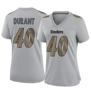 Pittsburgh Steelers Women's Mataeo Durant Game Atmosphere Fashion Jersey - Gray