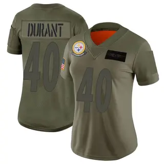 Pittsburgh Steelers Women's Mataeo Durant Limited 2019 Salute to Service Jersey - Camo
