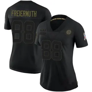 Pittsburgh Steelers Women's Pat Freiermuth Limited 2020 Salute To Service Jersey - Black