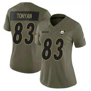 Pittsburgh Steelers Women's Robert Tonyan Limited 2025 Salute to Service Jersey - Olive