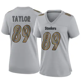 Pittsburgh Steelers Women's Roc Taylor Game Atmosphere Fashion Jersey - Gray