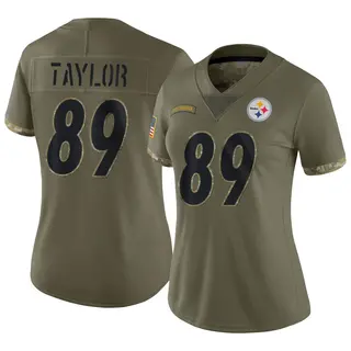 Pittsburgh Steelers Women's Roc Taylor Limited 2022 Salute To Service Jersey - Olive