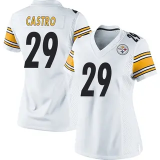 Pittsburgh Steelers Women's Sebastian Castro Game Jersey - White