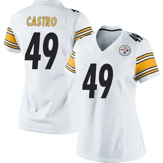 Pittsburgh Steelers Women's Sebastian Castro Game Jersey - White