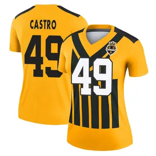 Pittsburgh Steelers Women's Sebastian Castro Legend Alternate 1933 Throwback Performance Jersey - Gold