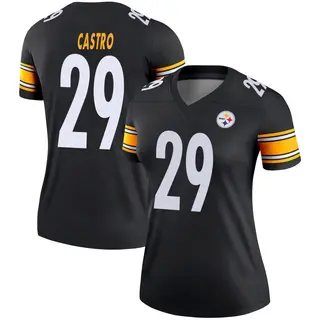 Pittsburgh Steelers Women's Sebastian Castro Legend Jersey - Black