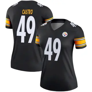Pittsburgh Steelers Women's Sebastian Castro Legend Jersey - Black