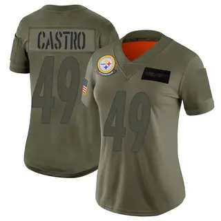 Pittsburgh Steelers Women's Sebastian Castro Limited 2019 Salute to Service Jersey - Camo