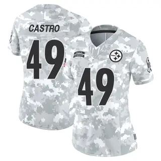 Pittsburgh Steelers Women's Sebastian Castro Limited 2024 Salute to Service Jersey - Arctic Camo