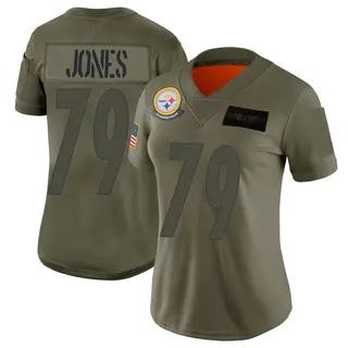 Pittsburgh Steelers Women's Steven Jones Limited 2019 Salute to Service Jersey - Camo