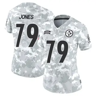 Pittsburgh Steelers Women's Steven Jones Limited 2024 Salute to Service Jersey - Arctic Camo