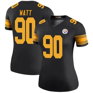 Pittsburgh Steelers Women's T.J. Watt Legend Color Rush Jersey - Black