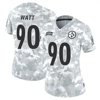 Pittsburgh Steelers Women's T.J. Watt Limited 2024 Salute to Service Jersey - Arctic Camo