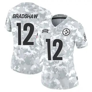 Pittsburgh Steelers Women's Terry Bradshaw Limited 2024 Salute to Service Jersey - Arctic Camo