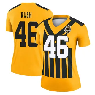 Pittsburgh Steelers Women's Thomas Rush Legend Alternate 1933 Throwback Performance Jersey - Gold