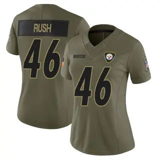 Pittsburgh Steelers Women's Thomas Rush Limited 2025 Salute to Service Jersey - Olive