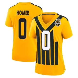 Pittsburgh Steelers Women's Travis Homer Game Alternate 1933 Throwback Jersey - Gold