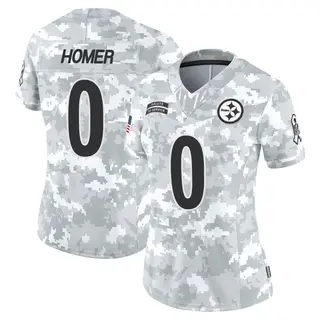 Pittsburgh Steelers Women's Travis Homer Limited 2024 Salute to Service Jersey - Arctic Camo