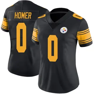 Pittsburgh Steelers Women's Travis Homer Limited Color Rush Jersey - Black
