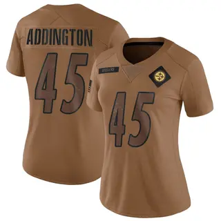 Pittsburgh Steelers Women's Tucker Addington Limited 2023 Salute To Service Jersey - Brown