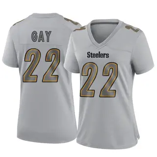 Pittsburgh Steelers Women's William Gay Game Atmosphere Fashion Jersey - Gray