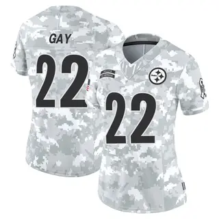 Pittsburgh Steelers Women's William Gay Limited 2024 Salute to Service Jersey - Arctic Camo