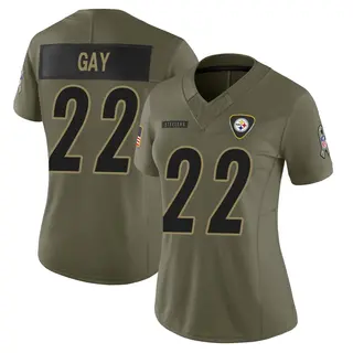Pittsburgh Steelers Women's William Gay Limited 2025 Salute to Service Jersey - Olive