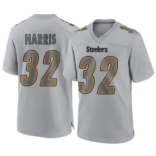 Pittsburgh Steelers Youth Franco Harris Game Atmosphere Fashion Jersey - Gray