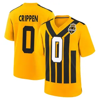 Pittsburgh Steelers Youth Greg Crippen Game Alternate 1933 Throwback Jersey - Gold