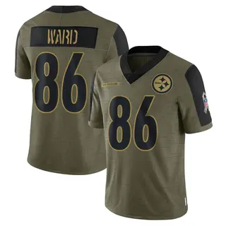 Pittsburgh Steelers Youth Hines Ward Limited 2021 Salute To Service Jersey - Olive