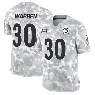 Pittsburgh Steelers Youth Jaylen Warren Limited 2024 Salute to Service Jersey - Arctic Camo