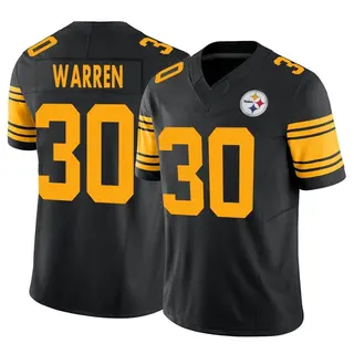 Pittsburgh Steelers Youth Jaylen Warren Limited 2nd Alternate Vapor F.U.S.E. Jersey - Black