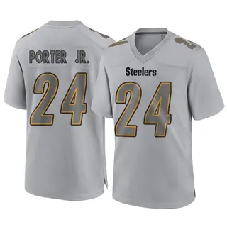 Pittsburgh Steelers Youth Joey Porter Jr. Game Atmosphere Fashion Jersey - Gray